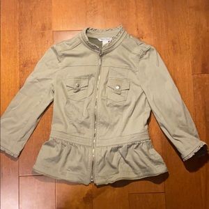 White House Black Market Sage Green Jacket